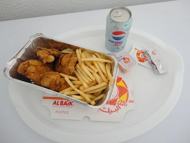 Al Baik fries with garlic sauce